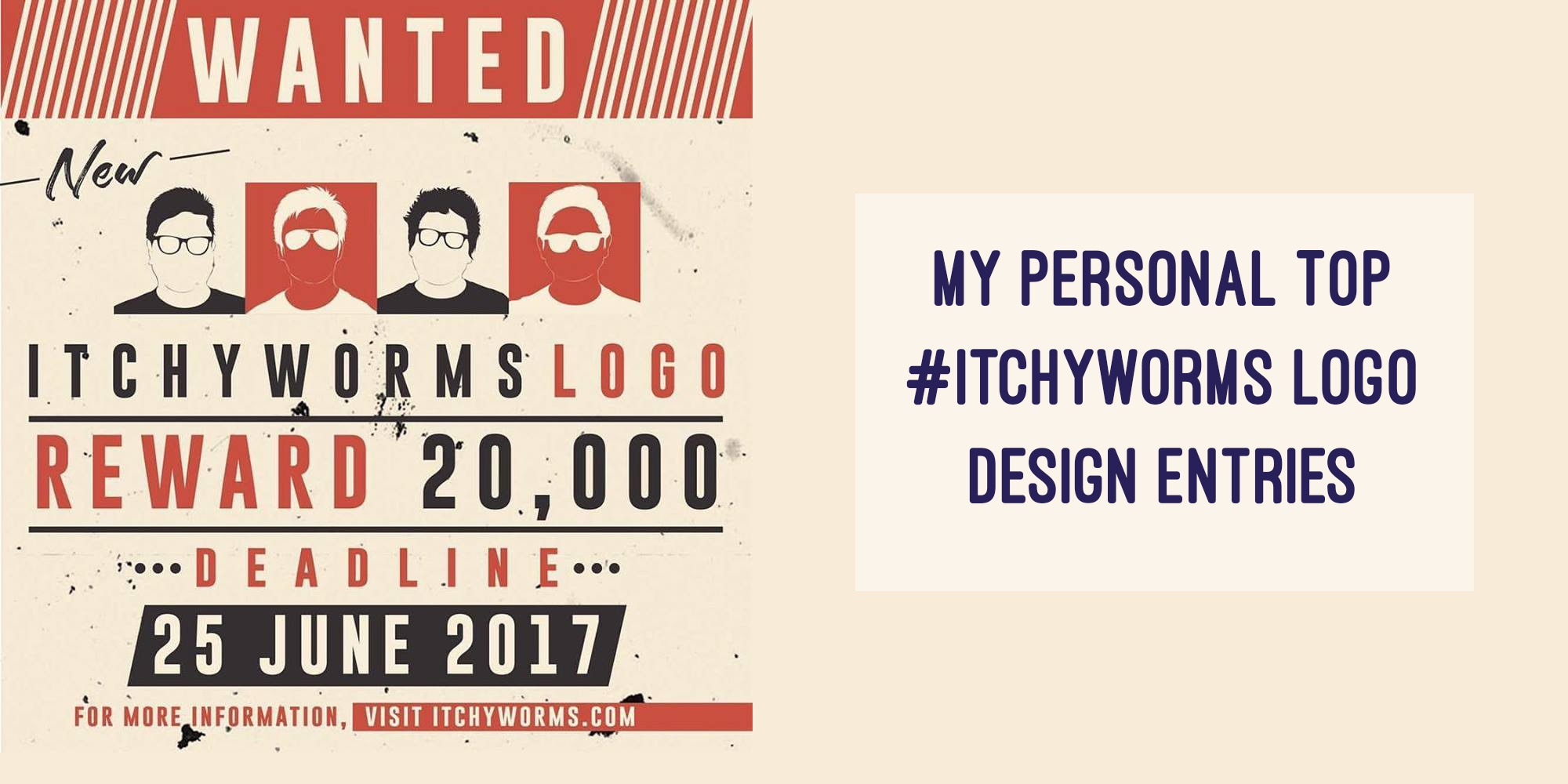 My Personal TOP #itchyworms logo design entries