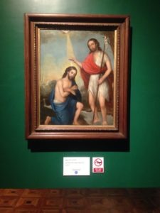 A religious painting inside the National Museum of Fine Arts
