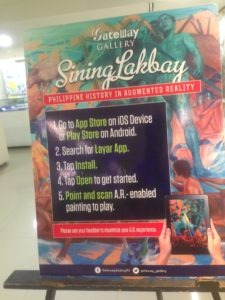 Gateway Gallery Sining Lakbay Instruction Poster